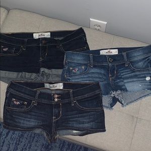 Bundle of NWOT hollister summer jean shorts